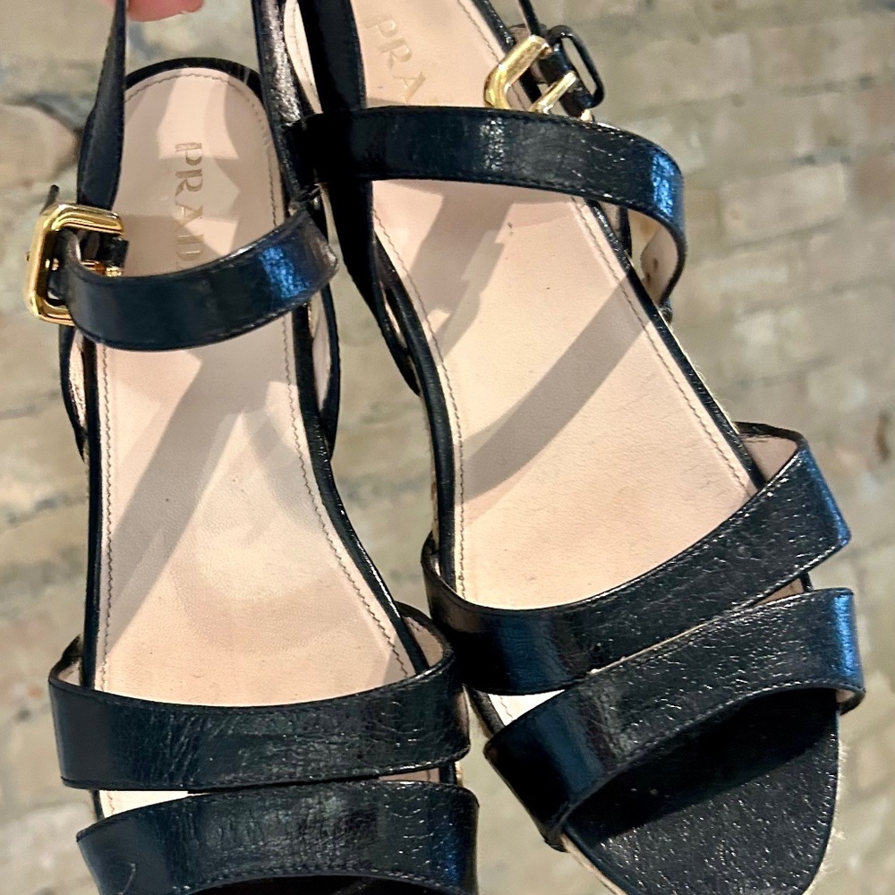 Like new Prada wedge sandals